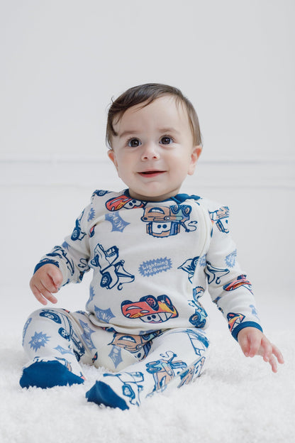 Disney Baby 2 Pack Zip Up Sleep N' Plays Newborn to Infant Sizes (Newborn - 24 Months)
