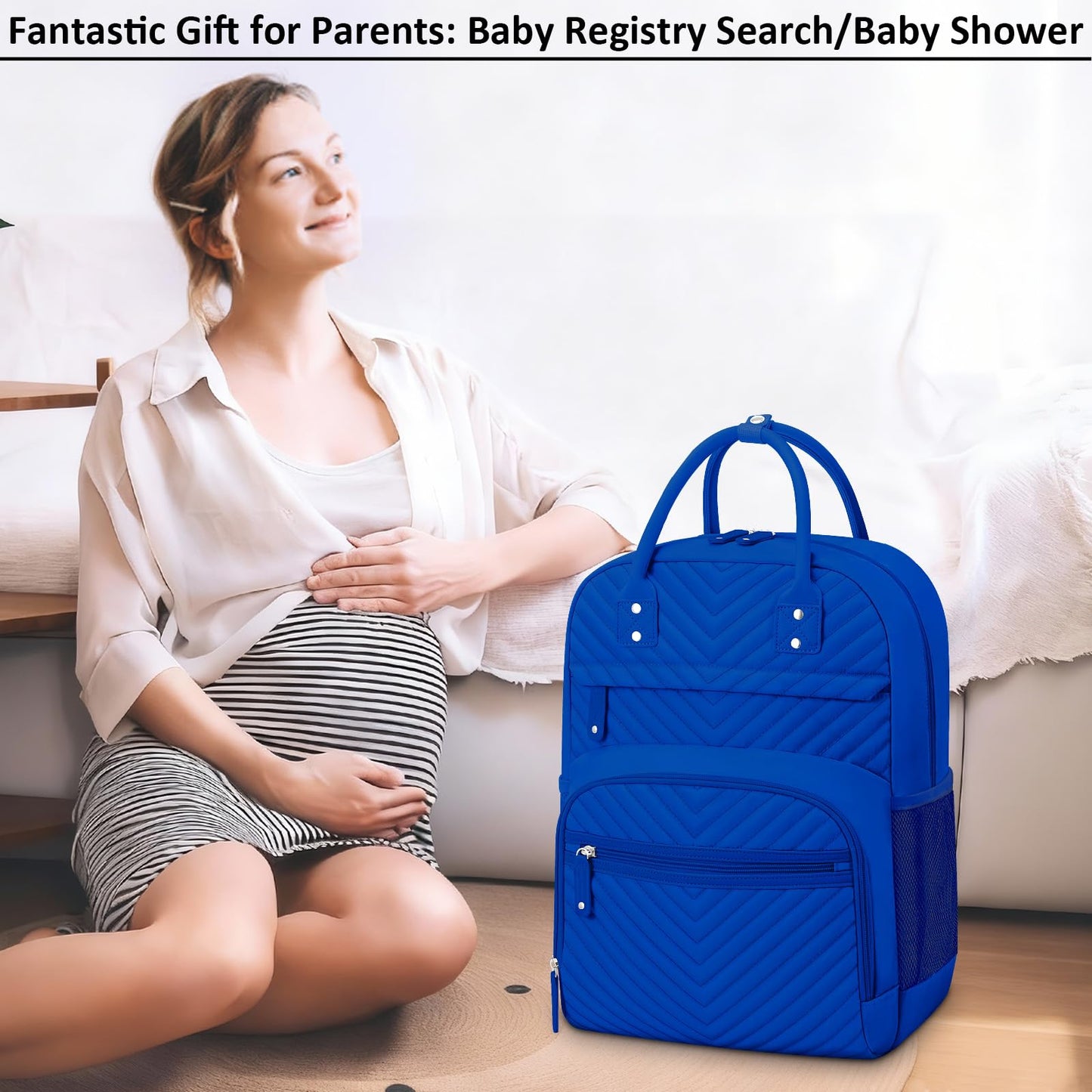 Tenot Diaper Bag Backpack for Women Large Capacity with Insulated Pockets Multifunctional Diaper Bags For Baby Girl Boy Waterproof Baby Bags For Mama Maternity Travel Bag Black