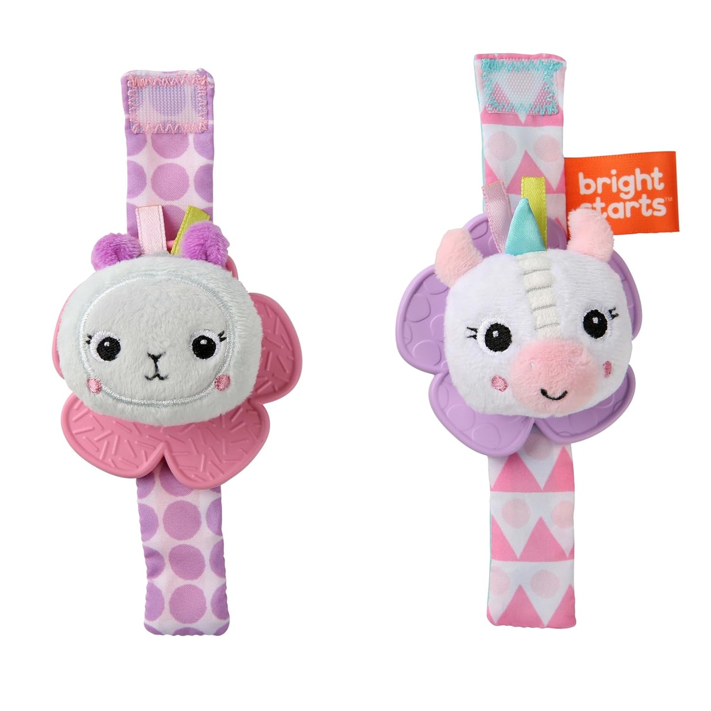 Bright Starts Snuggle & Teethe BPA-Free Crinkle Teething Plush Baby Toy - Giraffe