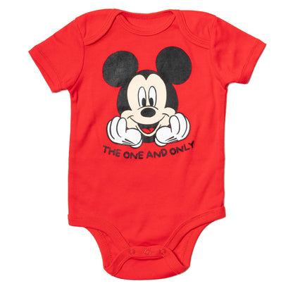 Disney Classics Winnie the Pooh Mickey Mouse Baby Hoodie Bodysuit and Pants 3 Piece Outfit Set (Newborn - 24 Months)