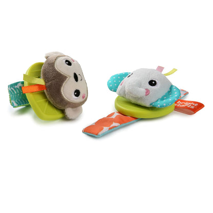 Bright Starts Snuggle & Teethe BPA-Free Crinkle Teething Plush Baby Toy - Giraffe