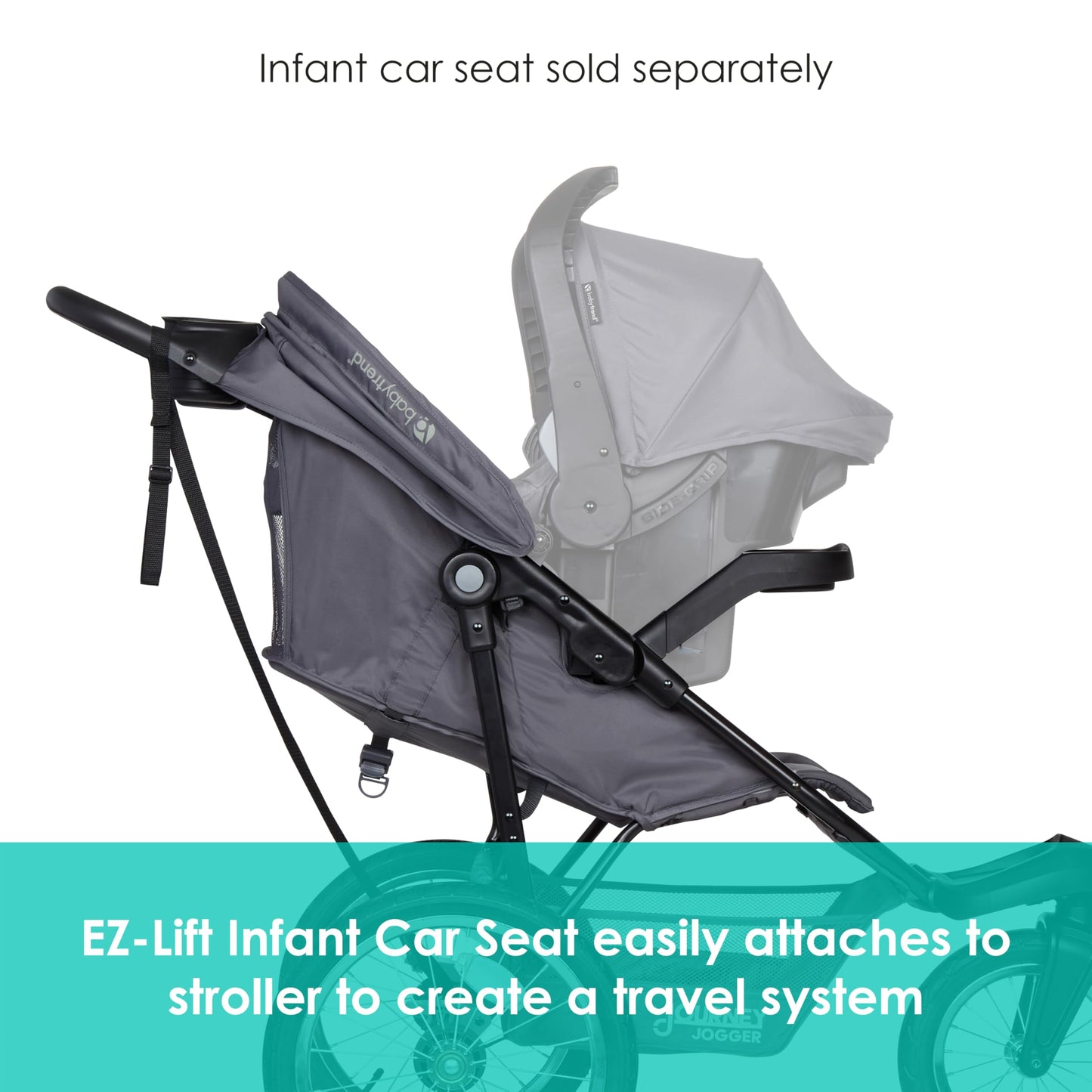 Baby Trend Journey Jogging Stroller, Stellar Grey