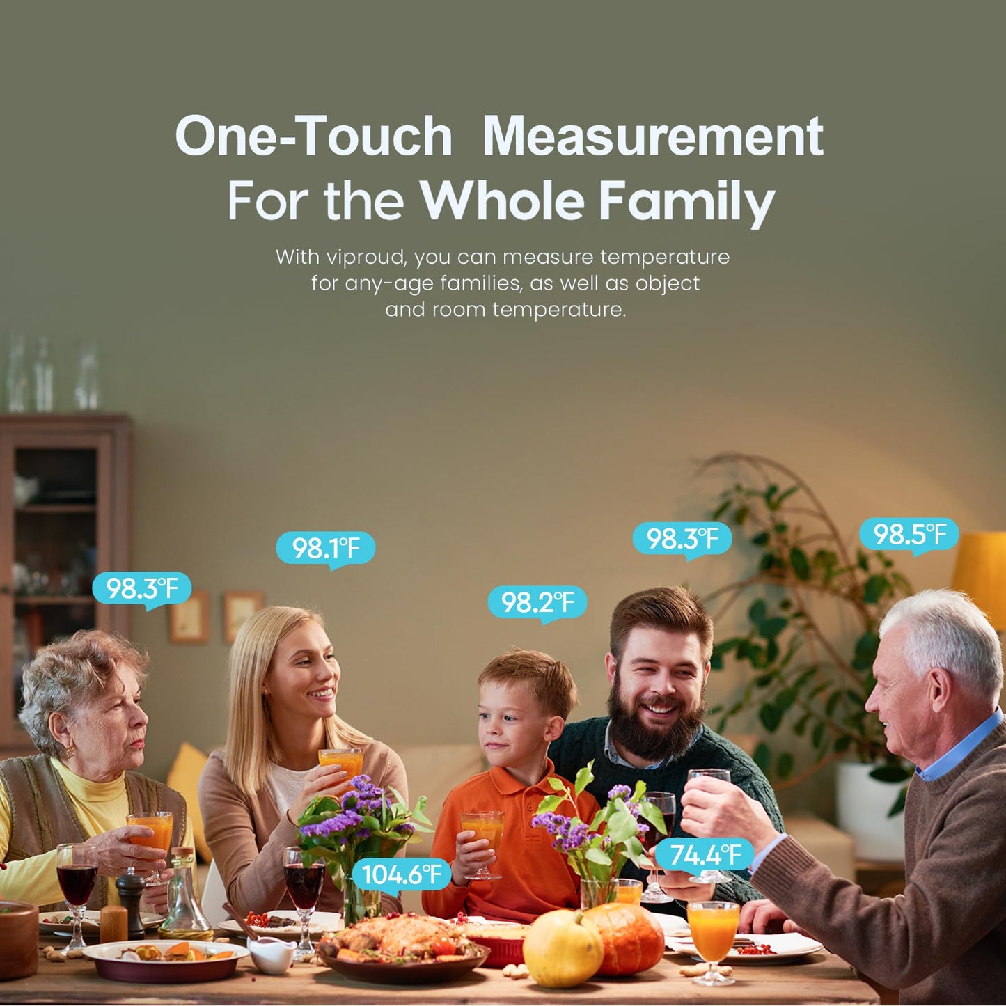 Thermometer for Adults and Kids, Fast Accurate Baby Thermometer, Fever Alarm & Mute Mode, Baby Essentials - Lifetime Support