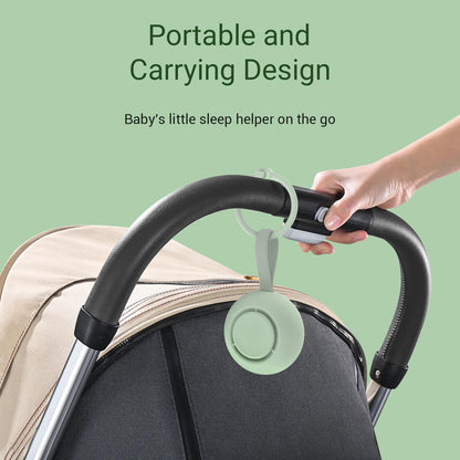 Portable Baby Sound Machine [White Noise for Babies Kids Adults][Timer Function][12 Soothing Sounds][Sleep Soother] 15 Hours Battery Life, Travel,Registry,Gifts,Shower,Clips on Baby Stroller
