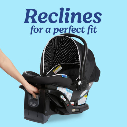 Graco® SnugRide Lite LX Infant Car Seat, Lightweight Rear-Facing Seat for Babies 4–30 lb, 4-Position Adjustable Base, LATCH Installation & ProtectPlus Engineered, Studio