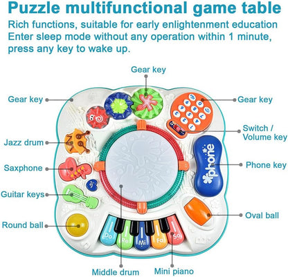 Baby Toy- Engaging Baby Musical Toys for 6 12 18 Months Old- Safe, Sturdy, and Fun (11.8 x 11.8 x 12.2 inches)