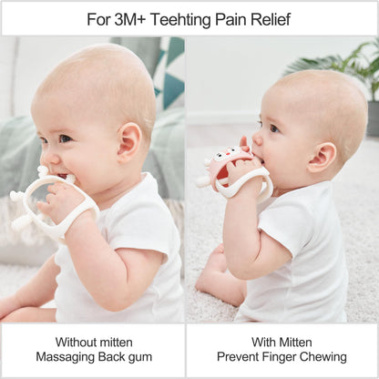 Smily Mia Penguin Teethers, Silicone TeethingToys for Babies 0-6Months, Baby Teethers for 3-6Months, Hand Teether for Infants, Teething/Teether Pacifiers for Infants, Light Purple