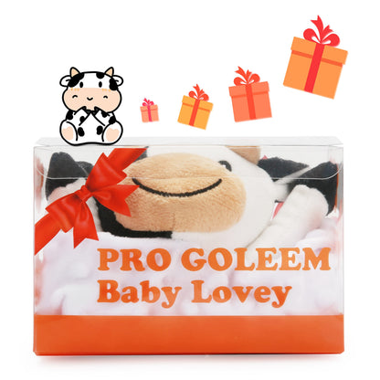 Pro Goleem Elephant Security Blanket, Soft Lovey Unisex Lovie Baby Gifts for Boys and Girls Snuggle Toy Stuffed Animal Newborn Essentials and Items Grey 16 Inch