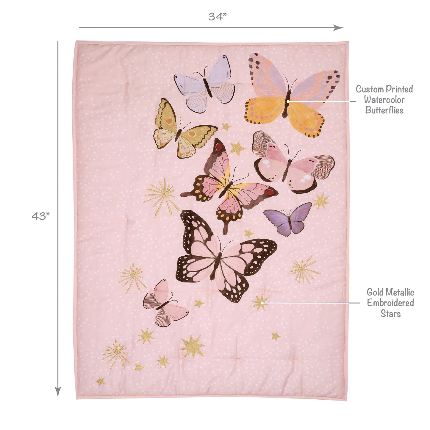 Lambs & Ivy Disney Baby Pooh Bear & Pals Cotton 3Piece Nursery Crib Bedding Set