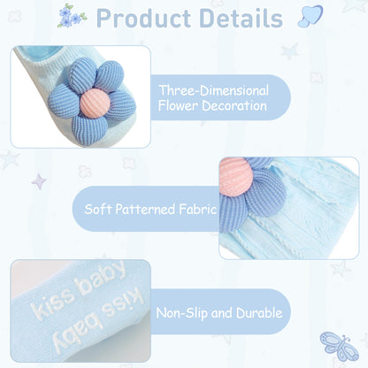 CÉLLOT 5 Pcs Baby Flower Headbands Baby Girls Nylon Headbands Soft Hairbands Hair Accessories for Newborn Infant Toddler Kids