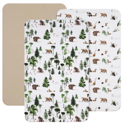 david's kids 3 Pack Fitted Crib Sheets, Ultra Soft Breathable Comfortable Baby Sheet Set for Boys Girls Neutral, 28x52 Inch Fits Standard Crib and Toddler Mattresses, Dinosaur