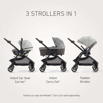 Graco Merge Travel System - Swivel Wheel Baby Stroller Car Seat Combo, Travel System Stroller with 360-Degree Rotating Wheels