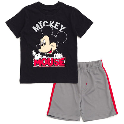 Disney Mickey Mouse T-Shirt and Shorts Outfit Set Infant to Big Kid Sizes (12 Months - 12)