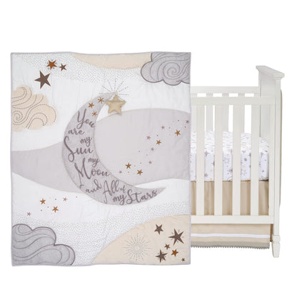 Lambs & Ivy Disney Baby Pooh Bear & Pals Cotton 3Piece Nursery Crib Bedding Set