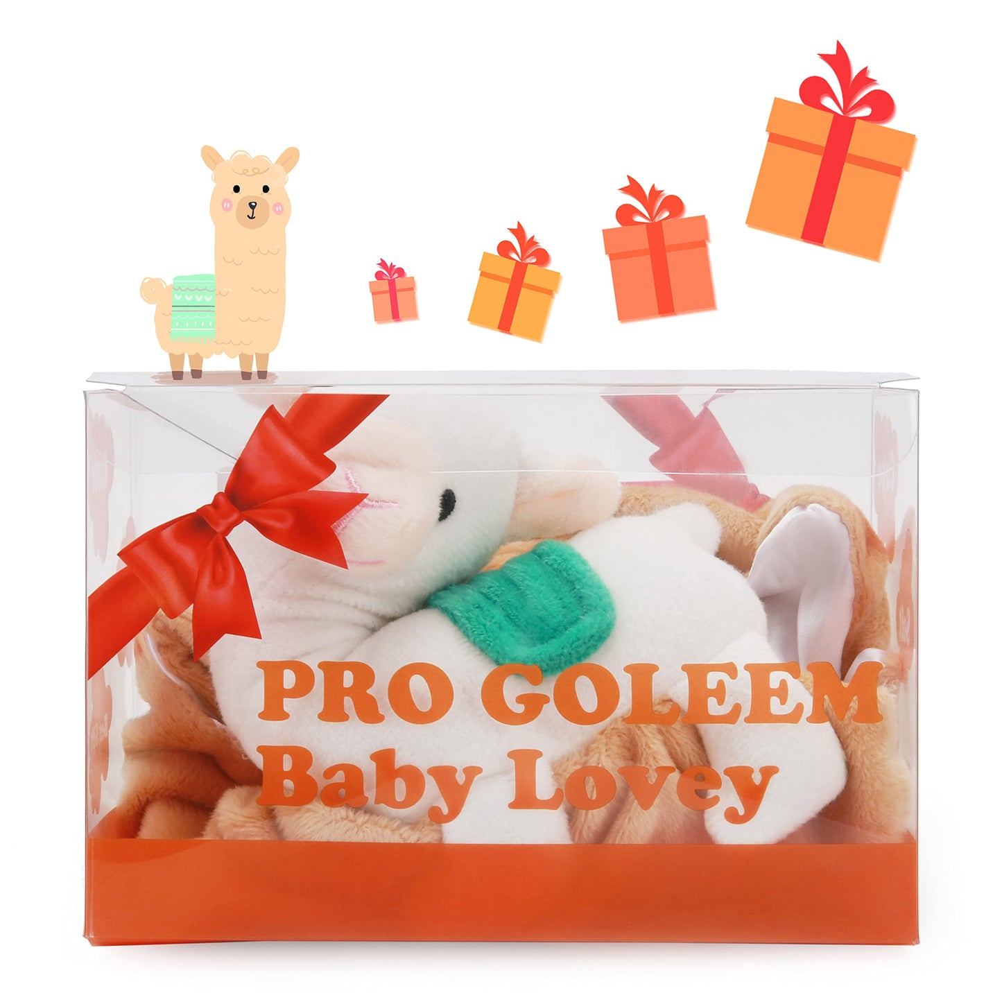Pro Goleem Elephant Security Blanket, Soft Lovey Unisex Lovie Baby Gifts for Boys and Girls Snuggle Toy Stuffed Animal Newborn Essentials and Items Grey 16 Inch