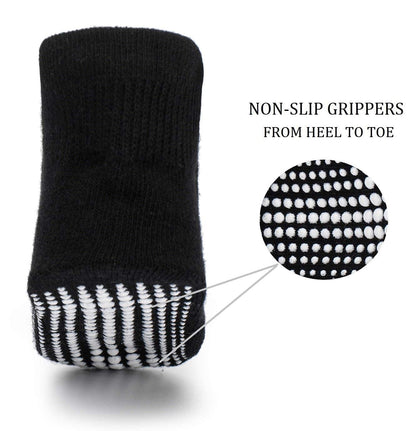 Zaples Baby Non Slip Grip Ankle Socks with Non Skid Soles for Infants Toddlers Kids Boys Girls