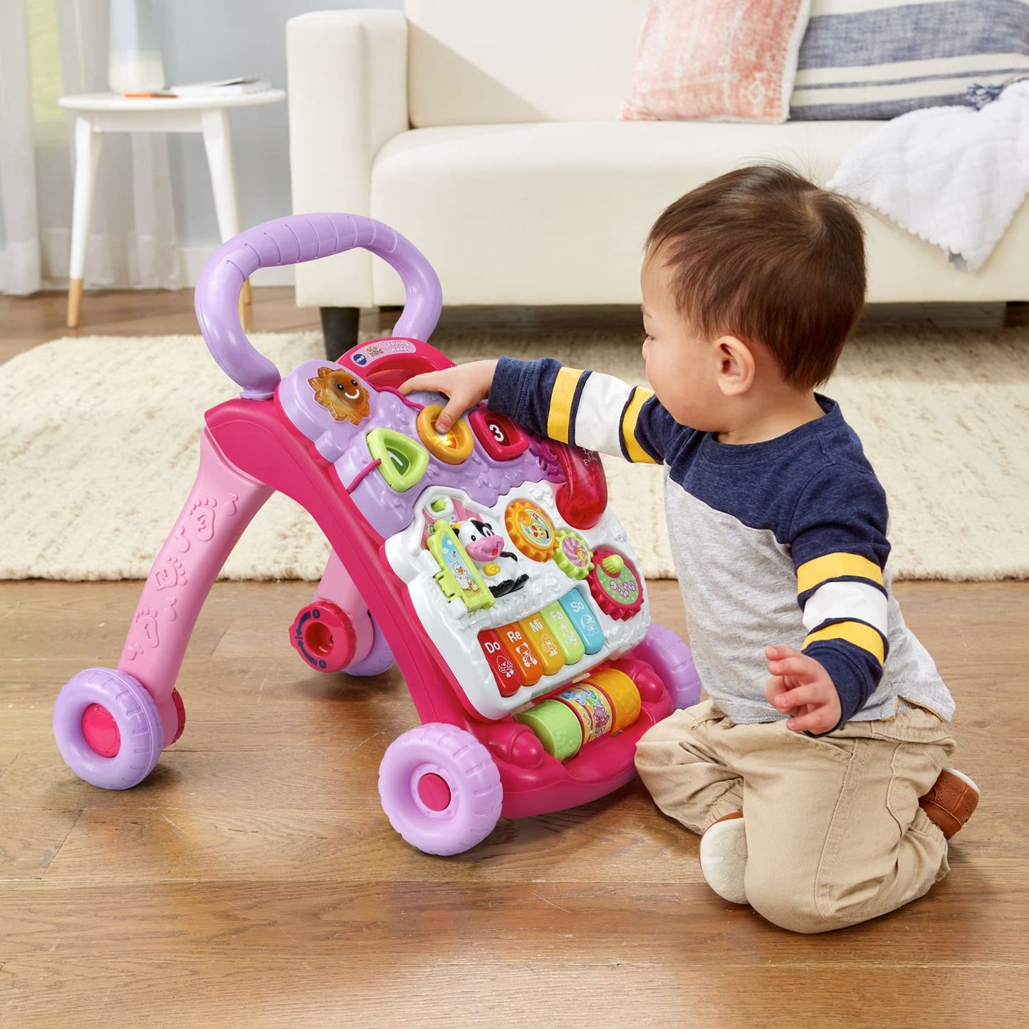 VTech Sit-to-Stand Learning Walker (Frustration Free Packaging), Blue