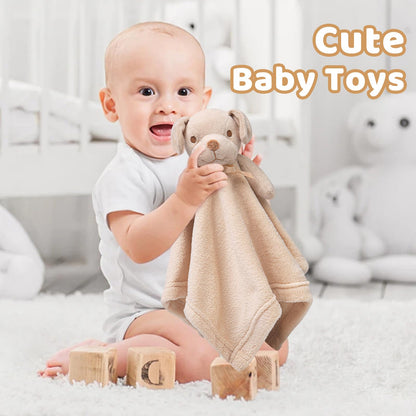 Pro Goleem Elephant Security Blanket, Soft Lovey Unisex Lovie Baby Gifts for Boys and Girls Snuggle Toy Stuffed Animal Newborn Essentials and Items Grey 16 Inch