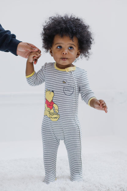 Disney Baby 2 Pack Zip Up Sleep N' Plays Newborn to Infant Sizes (Newborn - 24 Months)