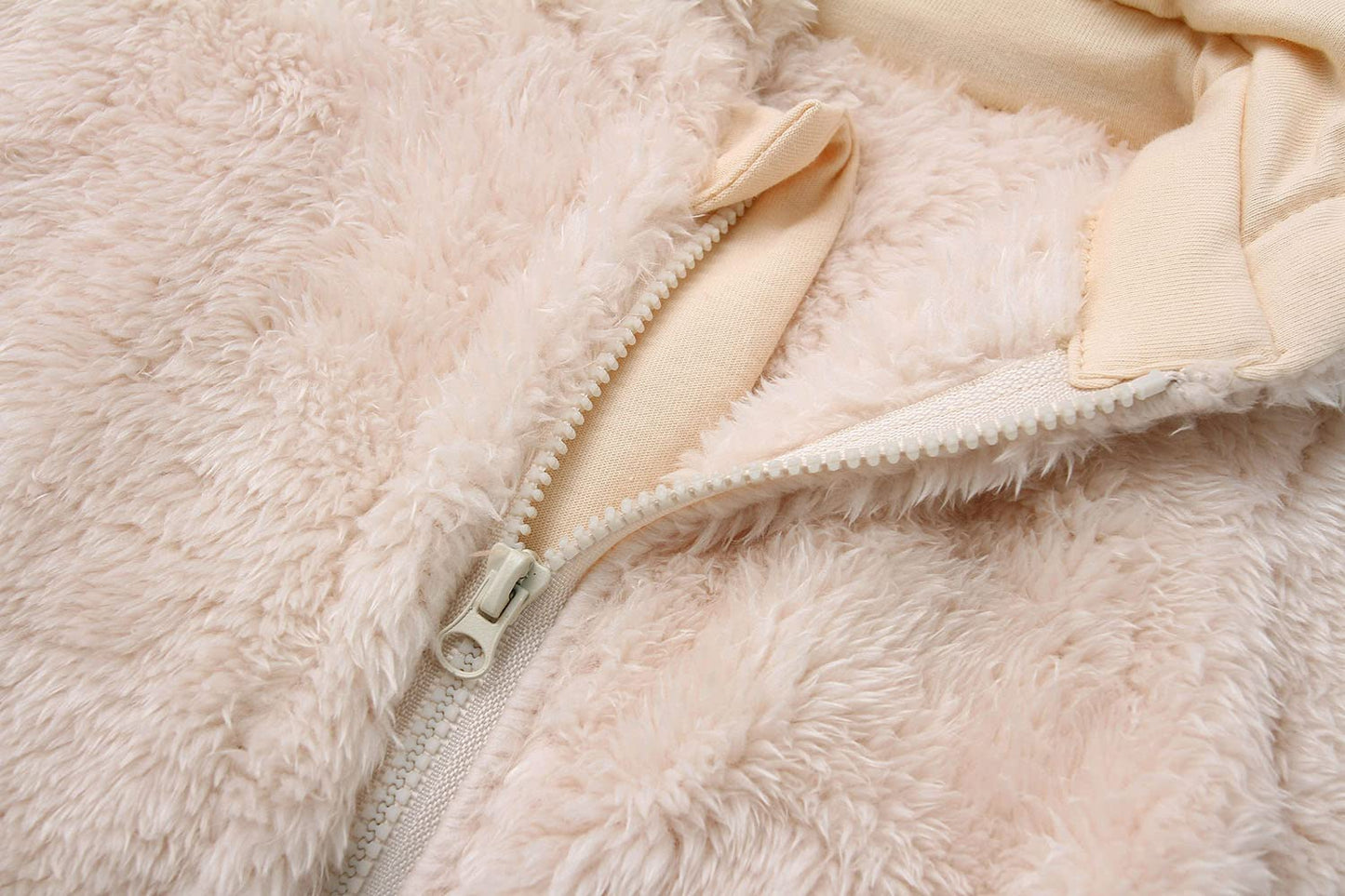 Babymine Newborn Baby Jumpsuit Hooded Fleece Rompers Long Sleeve Onesie Outwear Outfits