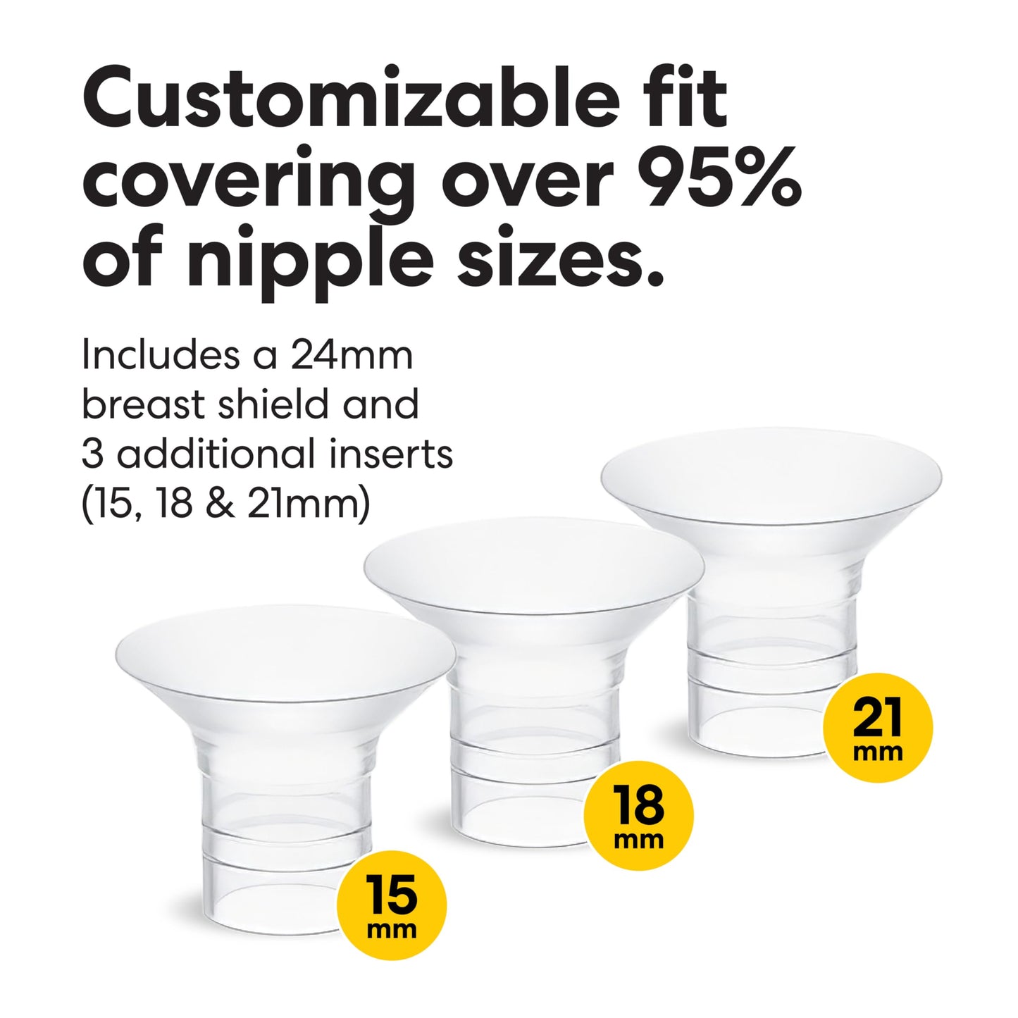 Medela Motion InBra Wearable Breast Pump, Portable Hands-Free Wireless Electric Pump, Highly efficient, Lightweight, Custom fit with Inserts, Rechargeable Battery, Discreet, Quiet, Only 3 Parts