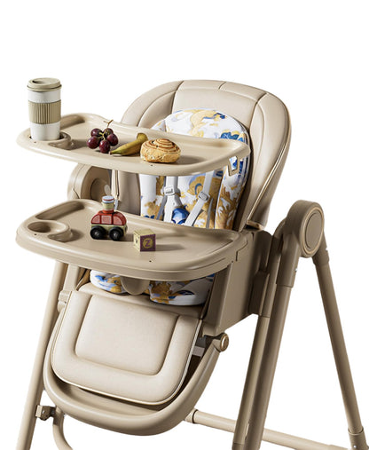 5 in 1 Convertible Baby High Chair Foldable, Baby Swing for Infants to Toddler,Portable Baby Feeding Chair, High Chairs for Babies and Toddlers, Silla de Comer para Bebe(White)