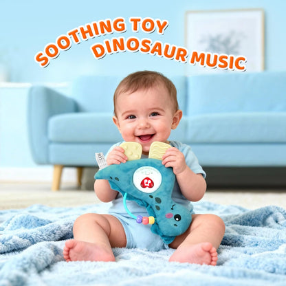 Baby Musical Activity Soft Toys with Sound & Light, Sensory Toys for Infant Developmental with Teether, Rattle and Textures, Soft Plush Toy for Newborn Gift 6 to 12 Months (Pink Unicorn)