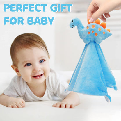 Pro Goleem Elephant Security Blanket, Soft Lovey Unisex Lovie Baby Gifts for Boys and Girls Snuggle Toy Stuffed Animal Newborn Essentials and Items Grey 16 Inch