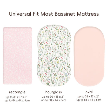 david's kids 3 Pack Fitted Crib Sheets, Ultra Soft Breathable Comfortable Baby Sheet Set for Boys Girls Neutral, 28x52 Inch Fits Standard Crib and Toddler Mattresses, Dinosaur