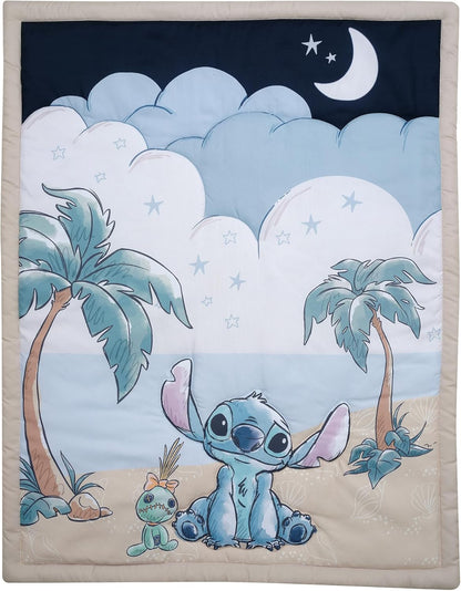 Bedtime Originals Disney Baby Stitch 3-Piece Blue Nursery Crib Bedding Set