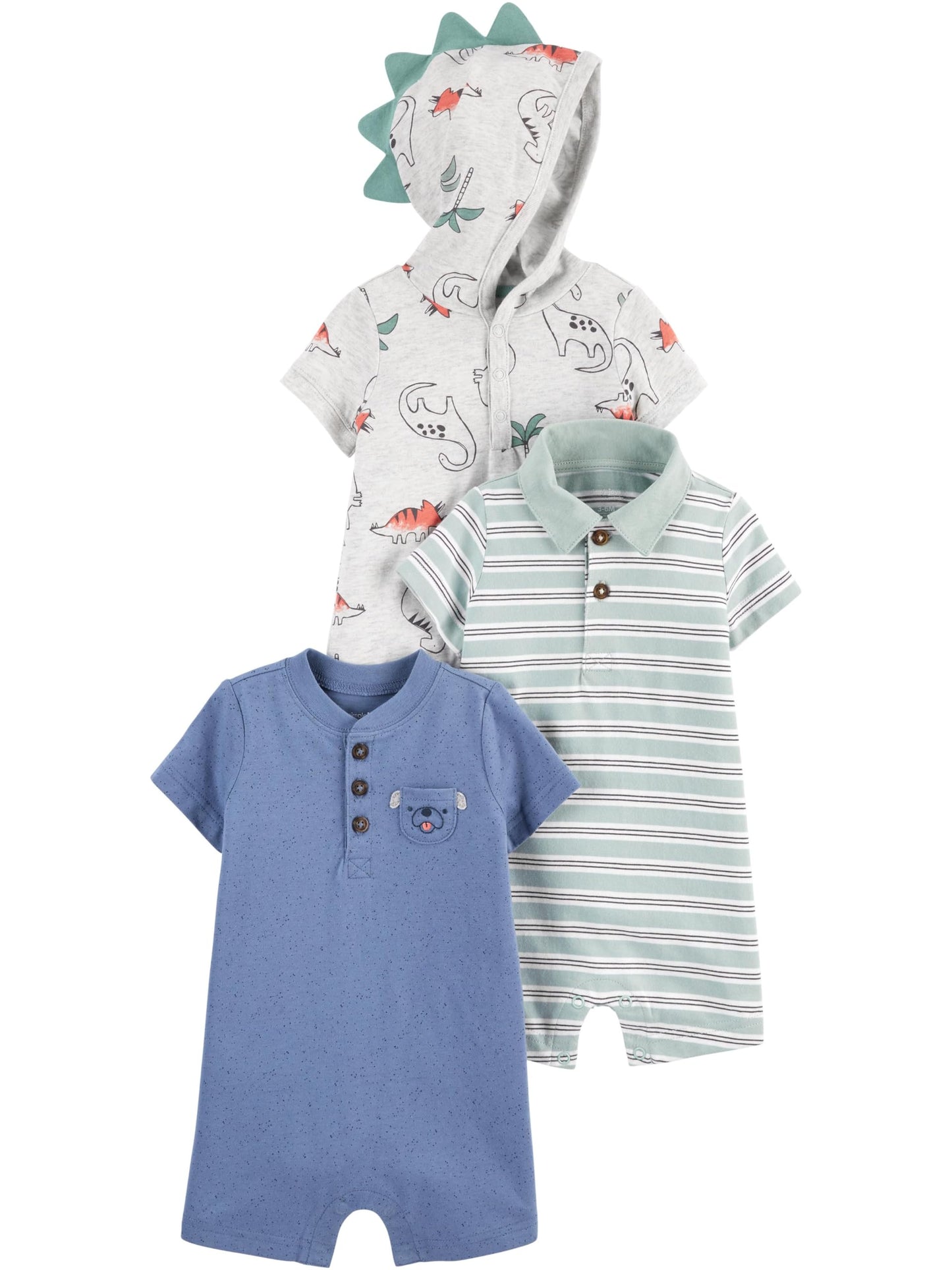 Simple Joys by Carter's Baby Boys' 3-pack Rompers