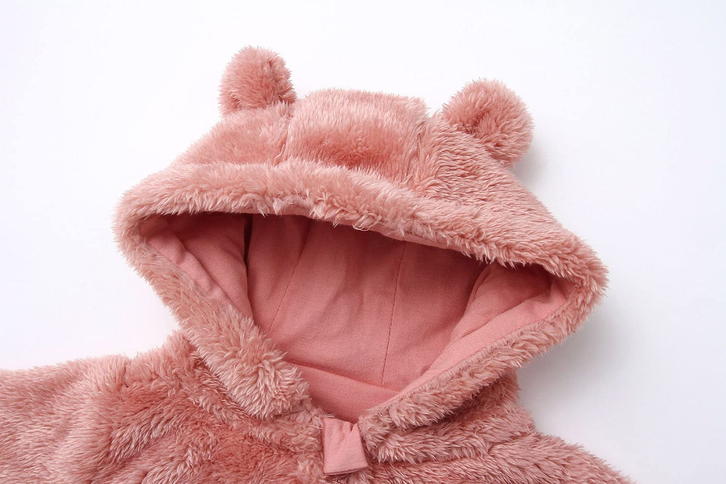 Babymine Newborn Baby Jumpsuit Hooded Fleece Rompers Long Sleeve Onesie Outwear Outfits