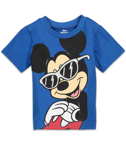 Disney Mickey Mouse T-Shirt and Shorts Outfit Set Infant to Big Kid Sizes (12 Months - 12)