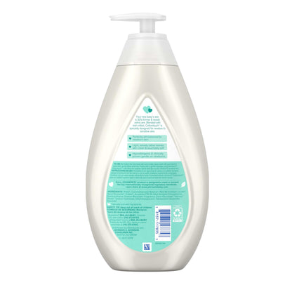 Johnson's CottonTouch Newborn Baby Body Wash & Shampoo, Gentle & Tear-Free, Made with Real Cotton, Gently Washes Away Dirt & Germs, for Sensitive Skin, Baby Essentials, 13.6 fl. oz