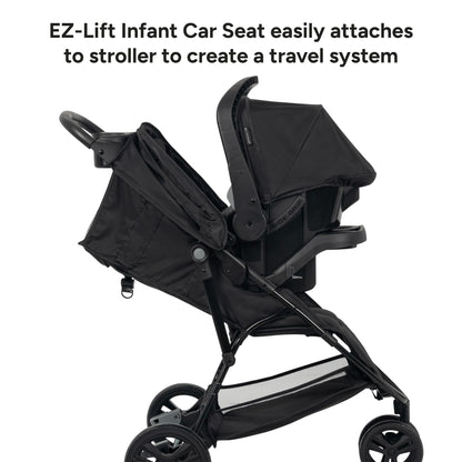 Baby Trend Venture 3-Wheel Stroller Travel System, Stellar Grey