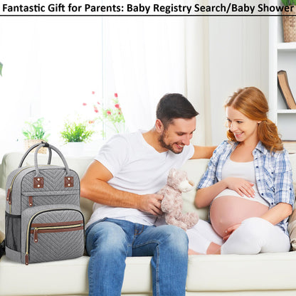 Tenot Diaper Bag Backpack for Women Large Capacity with Insulated Pockets Multifunctional Diaper Bags For Baby Girl Boy Waterproof Baby Bags For Mama Maternity Travel Bag Black