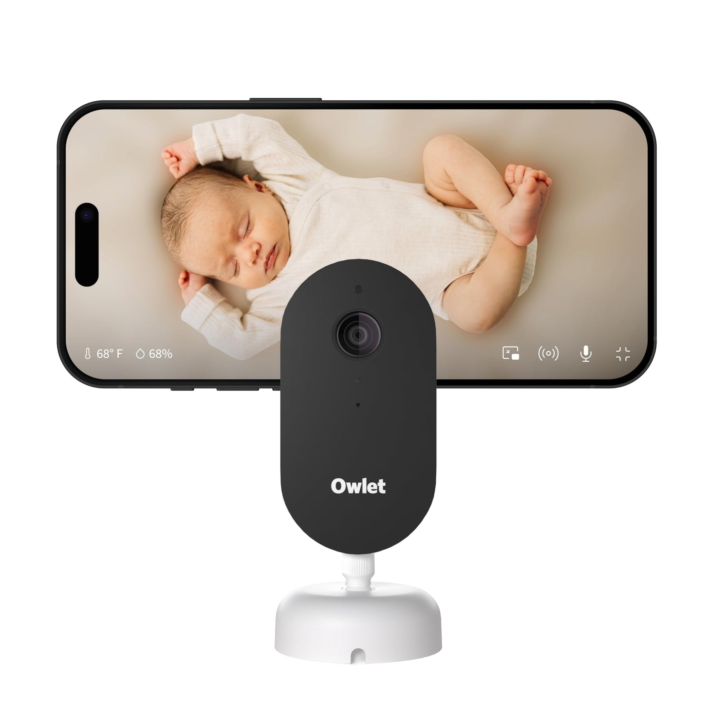 Owlet Dream Sight (Gen 3) Smart Video Baby Monitor | 2K HD Camera w/Night Vision | Detects Crying, Motion & Temperature | Customizable Alerts | Two-Way Talk | Secure Wi-fi