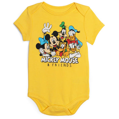 Disney Baby 5 Pack Bodysuits Newborn to Infant Sizes (Newborn - 24 Months)
