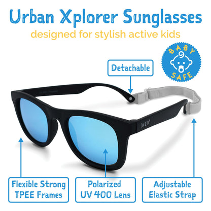 JAN & JUL Baby Toddler Kids’ Flexible UV-400 Polarized Sun-glasses with Strap for Girls Boys
