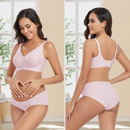 Gailife 3 Pack Nursing Bras for Breastfeeding Seamless Wireless Maternity Bras for Pregnancy Soft Sleep Bralette Pack