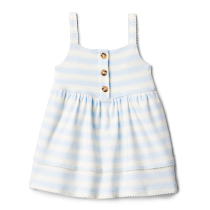 Amazon Essentials x Sofia Grainge Toddlers and Baby Girls' Cotton Casual Fit and Flare Dress