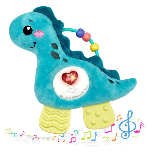 Baby Musical Activity Soft Toys with Sound & Light, Sensory Toys for Infant Developmental with Teether, Rattle and Textures, Soft Plush Toy for Newborn Gift 6 to 12 Months (Pink Unicorn)