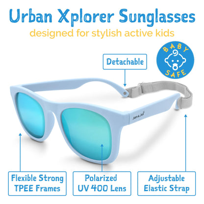 JAN & JUL Baby Toddler Kids’ Flexible UV-400 Polarized Sun-glasses with Strap for Girls Boys
