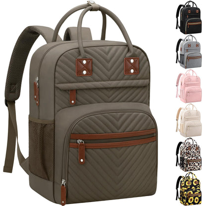 Tenot Diaper Bag Backpack for Women Large Capacity with Insulated Pockets Multifunctional Diaper Bags For Baby Girl Boy Waterproof Baby Bags For Mama Maternity Travel Bag Black