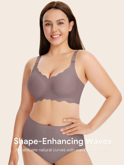 Angelhood Nursing Bras for Breastfeeding Ultra Comfort Seamless Maternity Bra Pack Wireless Pregnancy Bralette Bra Extender