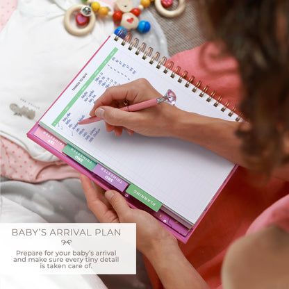 Clever Fox Pregnancy Journal & Memory Book - Pregnancy Planner & Notebook for Expecting Moms – Baby Keepsake, First Time Moms Gift (Lavender, 9" x 10.5")