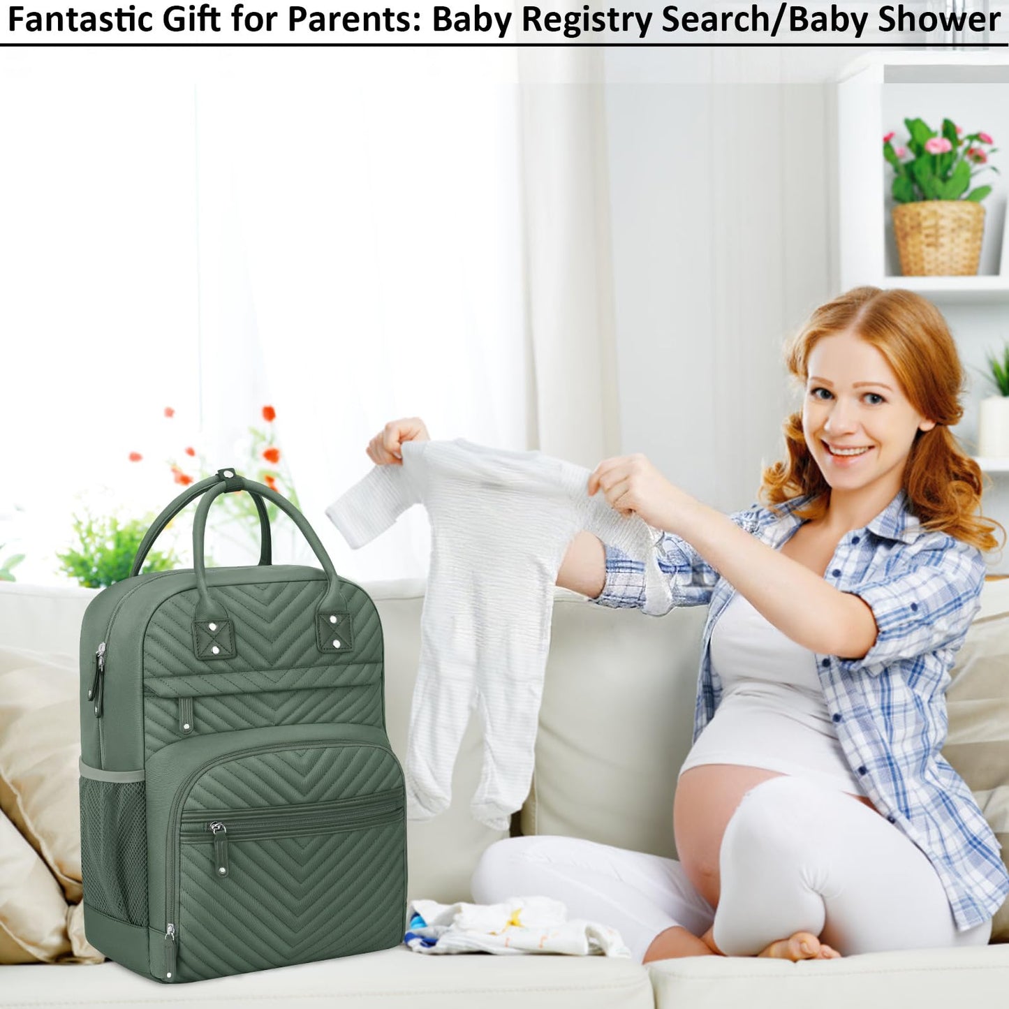 Tenot Diaper Bag Backpack for Women Large Capacity with Insulated Pockets Multifunctional Diaper Bags For Baby Girl Boy Waterproof Baby Bags For Mama Maternity Travel Bag Black