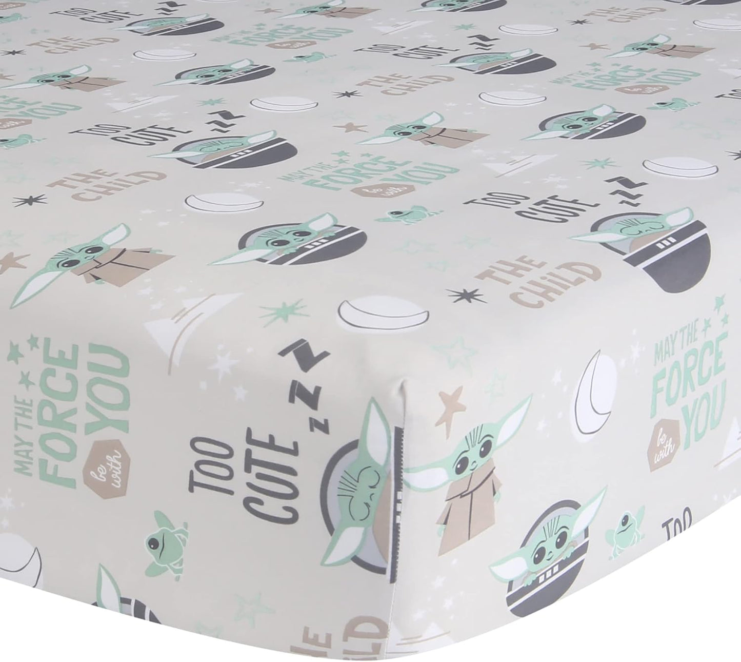 Lambs & Ivy Disney Baby Forever Mickey Mouse White Fitted Crib Sheet