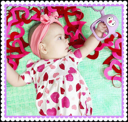 Smily Mia Penguin Teethers, Silicone TeethingToys for Babies 0-6Months, Baby Teethers for 3-6Months, Hand Teether for Infants, Teething/Teether Pacifiers for Infants, Light Purple