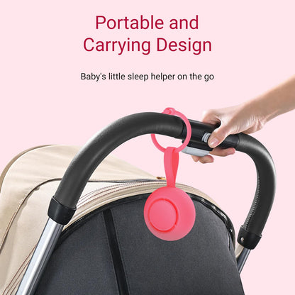 Portable Baby Sound Machine [White Noise for Babies Kids Adults][Timer Function][12 Soothing Sounds][Sleep Soother] 15 Hours Battery Life, Travel,Registry,Gifts,Shower,Clips on Baby Stroller